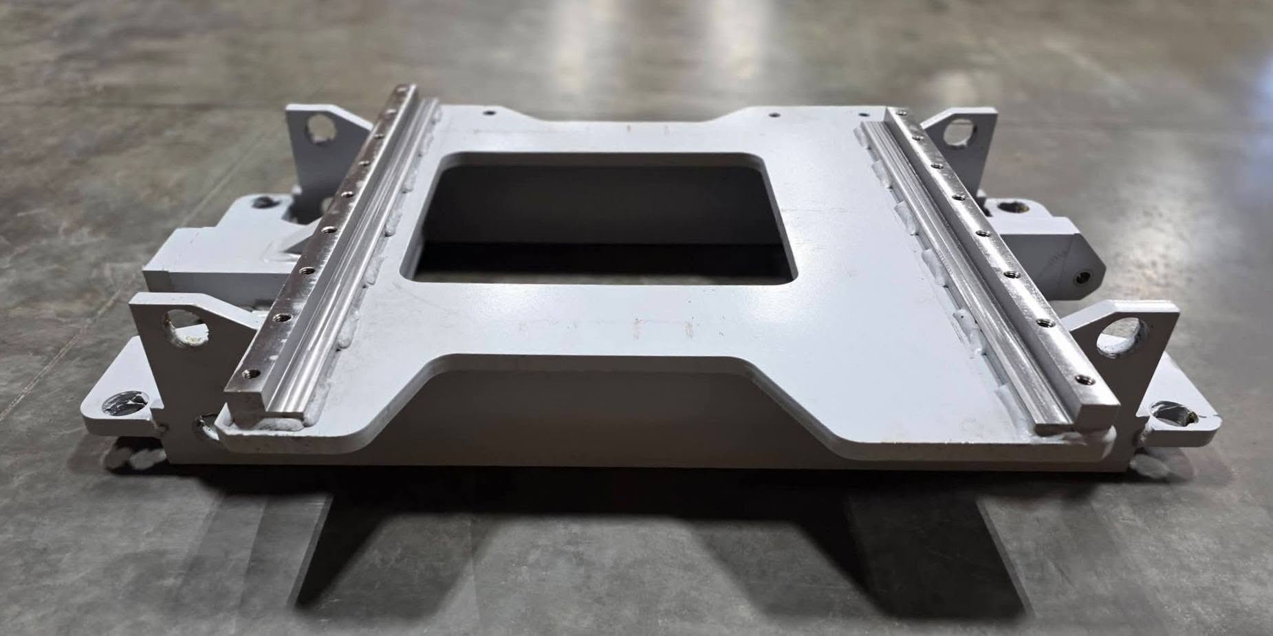 The Slabback Assembly T450W, WS (Part Number: 10-3660-0016F), replacement structural component used on Schramm T450W and T450WS rotary and reverse-circulation drilling rigs
